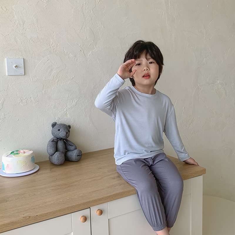 子どもパジャマ  肌触りが優しいシンプルパジャマ