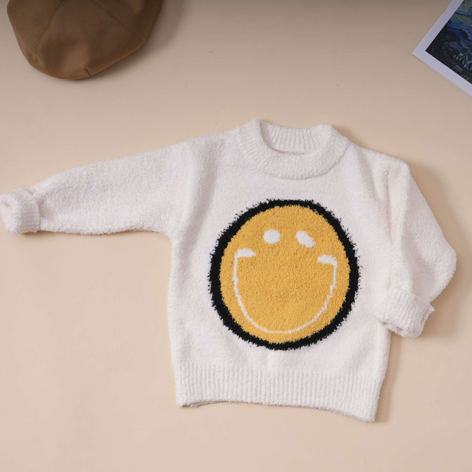子どもパジャマ にこにこ笑顔のふわもこパジャマセット