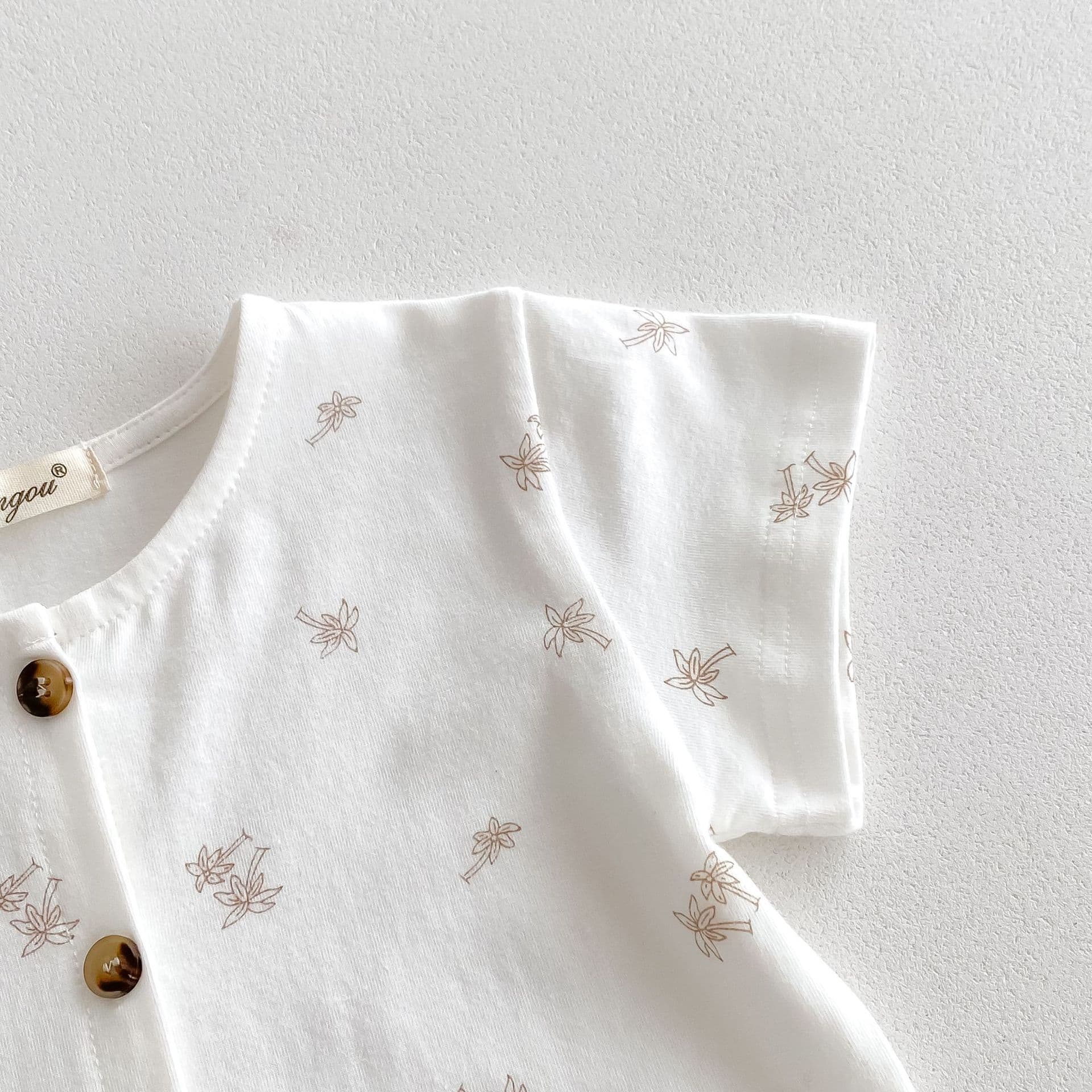子どもパジャマ 小花刺繍セパレートパジャマ
