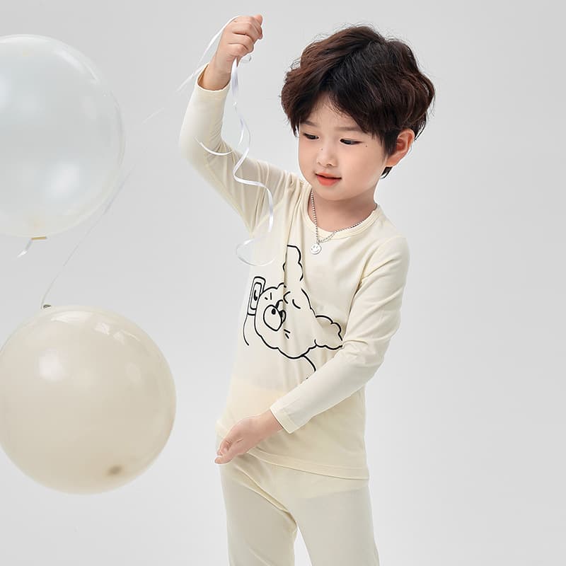 子どもパジャマ ふんわり暖か ゆるキャラアニマルおやすみウェア