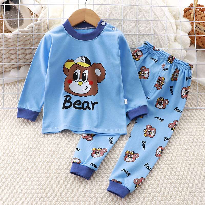 子どもパジャマ かわいい動物柄 長袖パジャマ上下セット