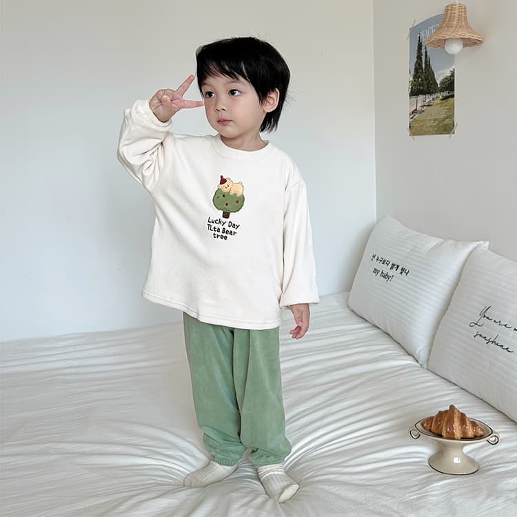 子どもパジャマ うさぎとくまの おやすみルームウェア