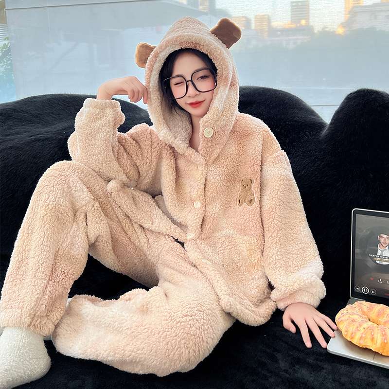 子どもパジャマ もこもこクマさんパジャマ