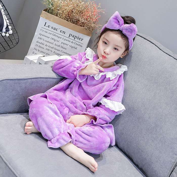 子どもパジャマ ふわもこ姫様ルームウェア
