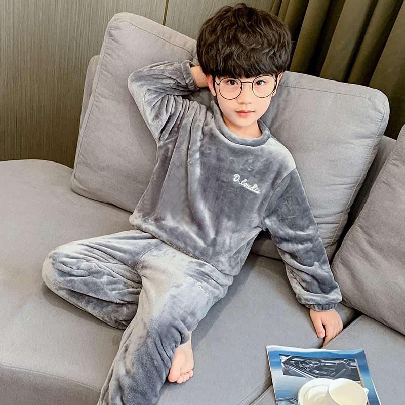 子どもパジャマ もこもこ暖か男の子パジャマ