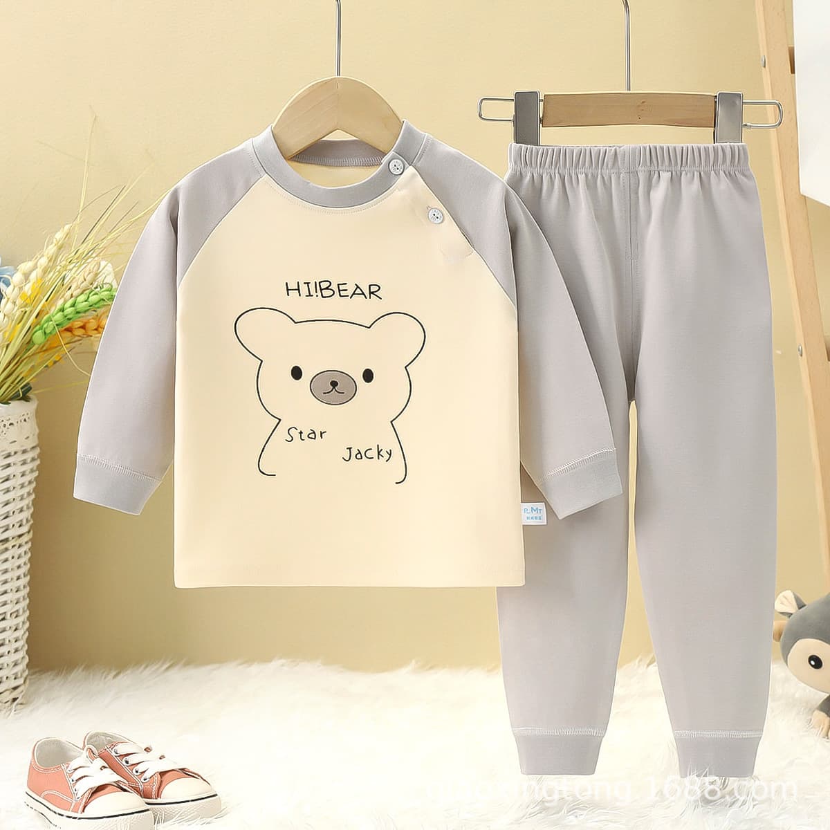 子どもパジャマ 子どもパジャマ 動物たちのメッセージパジャマ