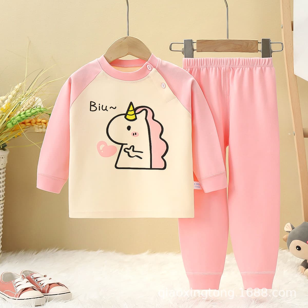 子どもパジャマ 子どもパジャマ 動物たちのメッセージパジャマ