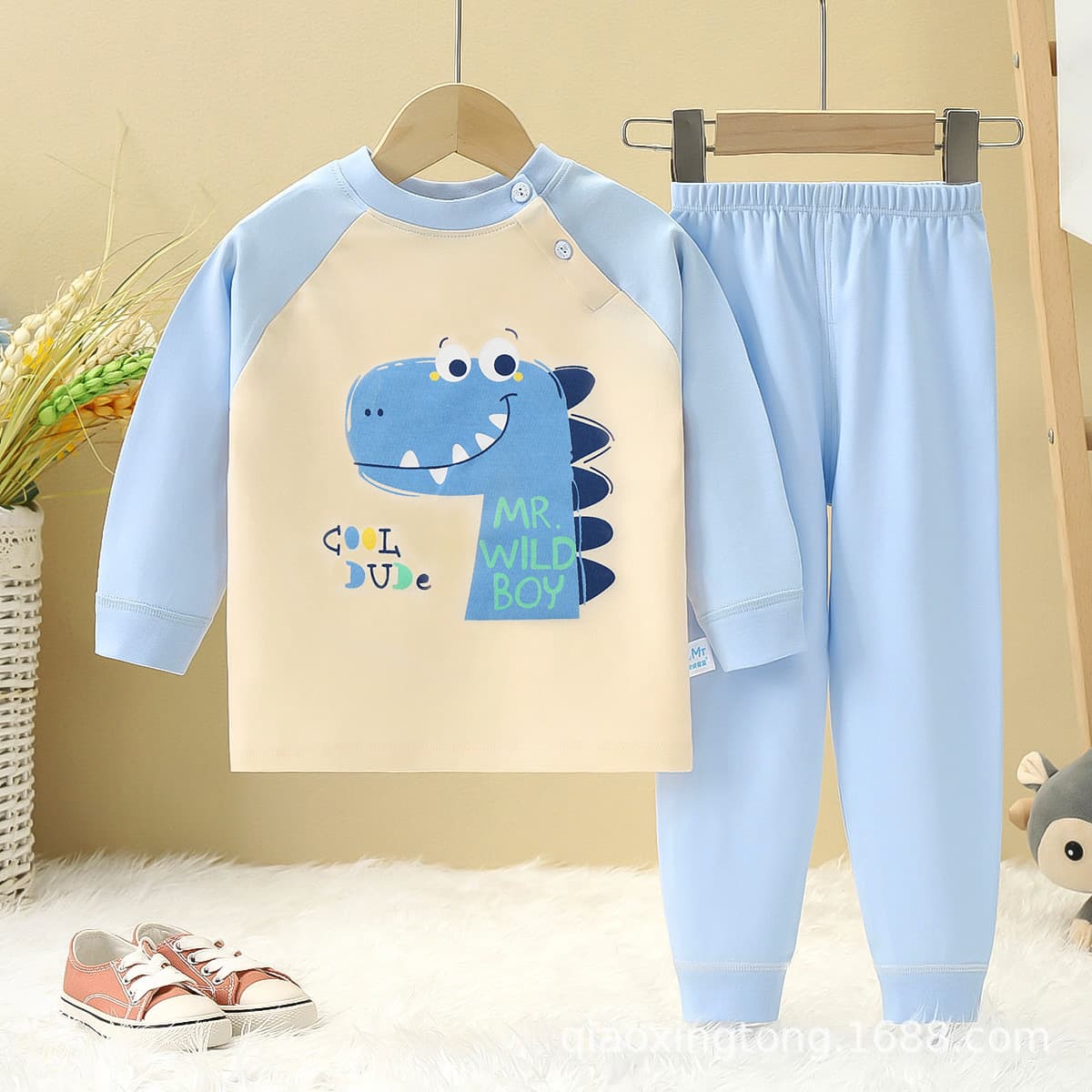 子どもパジャマ 子どもパジャマ 動物たちのメッセージパジャマ