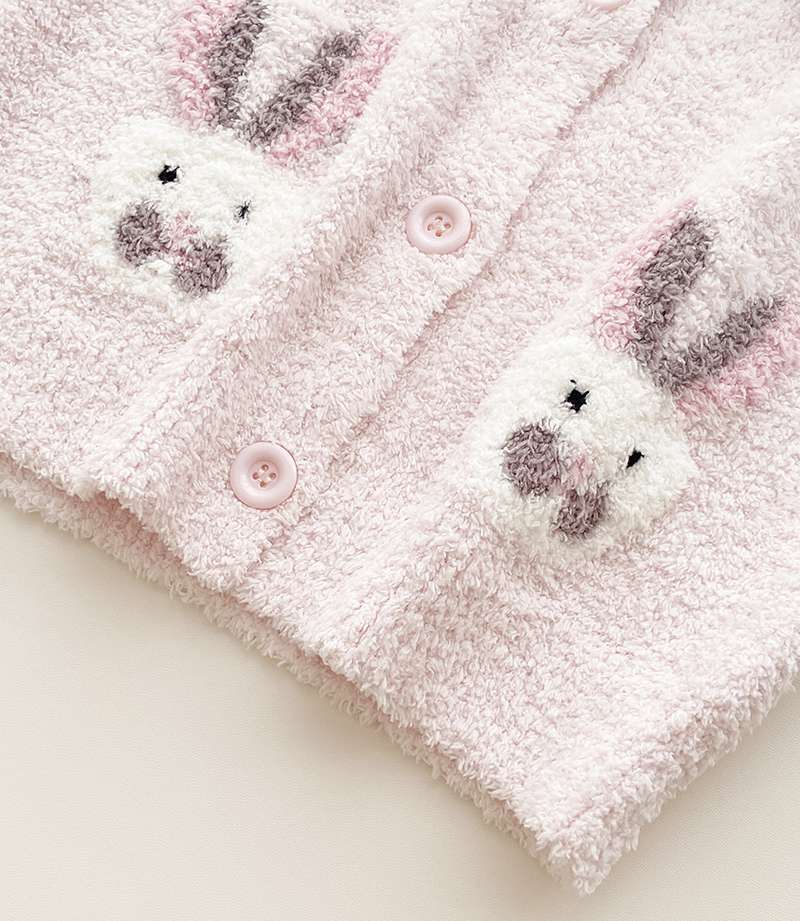 子どもパジャマ もこもこうさぎのおやすみセット