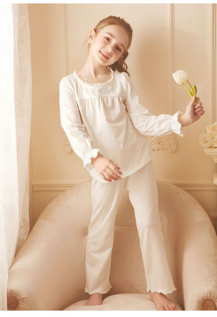 子どもパジャマ お姫様風レースパジャマ