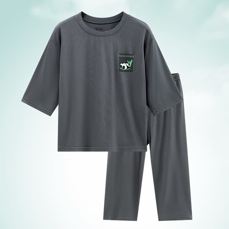 子どもパジャマ 子どもパジャマ ふんわりゆったり七分袖パジャマセット