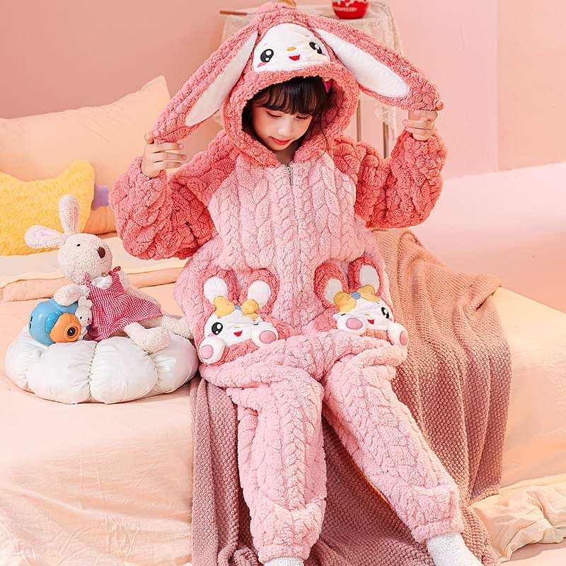 子どもパジャマ もこもこアニマル着ぐるみパジャマ