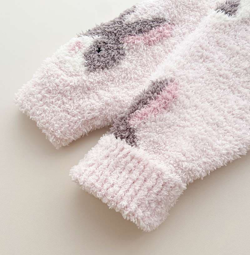 子どもパジャマ もこもこうさぎのおやすみセット