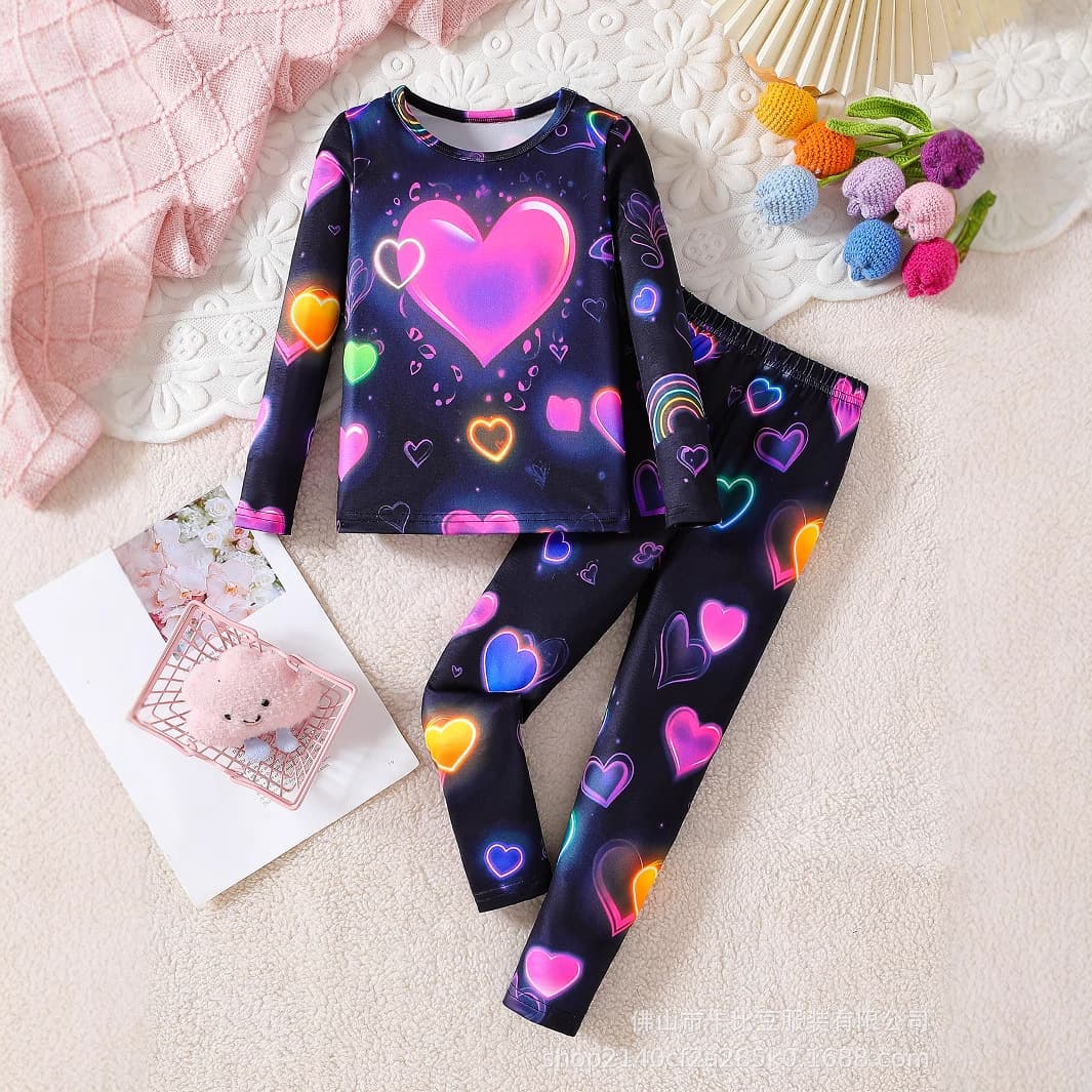 子どもパジャマ 子どもパジャマ きらめくハート夢パジャマ