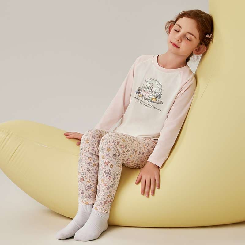 子どもパジャマ おやすみフローラルワンピース