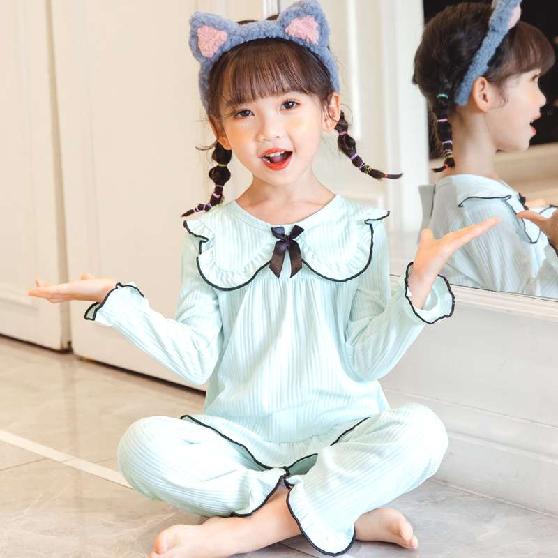子どもパジャマ フリル丸襟お姫様パジャマ