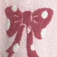 子どもパジャマ ふんわりリボンもこもこ上下セット