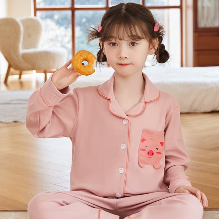 もこもこブタさん子どもパジャマ