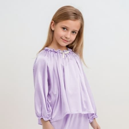 子どもパジャマ なめらかシルクお姫様パジャマ