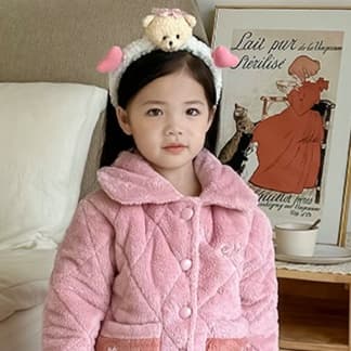 子どもパジャマ もこもこキルト 子供用部屋着