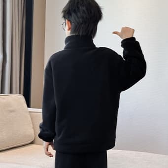 子どもパジャマ もこもこ裏起毛あったかルームウェア
