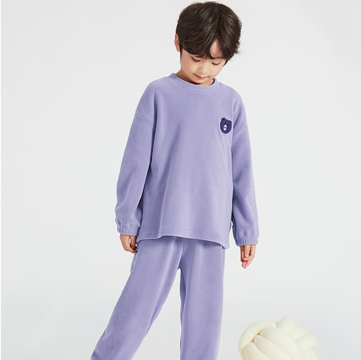 子どもパジャマ もこもこ素材 おやすみルームウェア