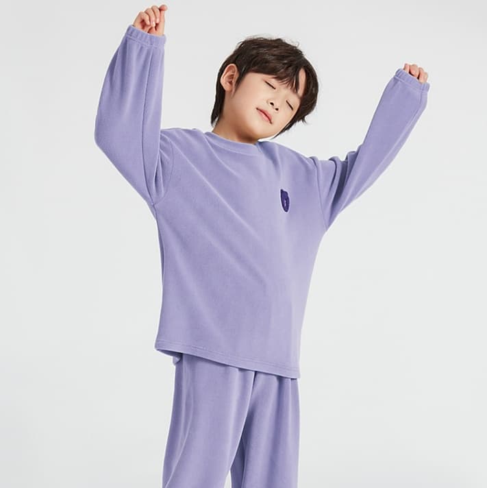 子どもパジャマ もこもこ素材 おやすみルームウェア