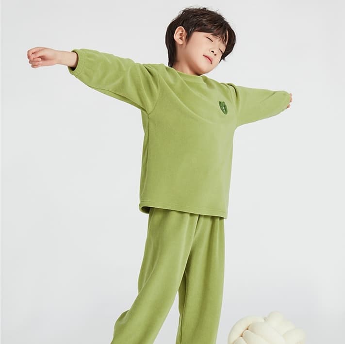 子どもパジャマ もこもこ素材 おやすみルームウェア