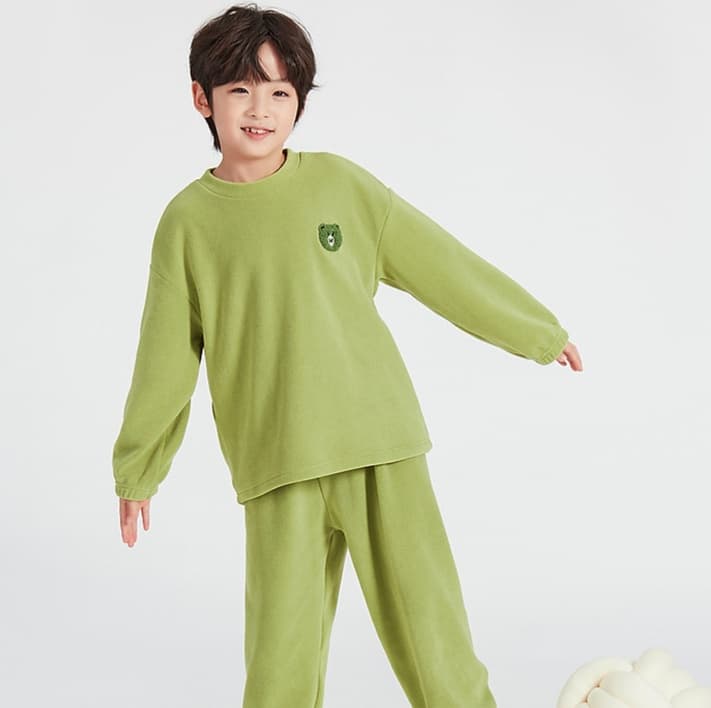 子どもパジャマ もこもこ素材 おやすみルームウェア