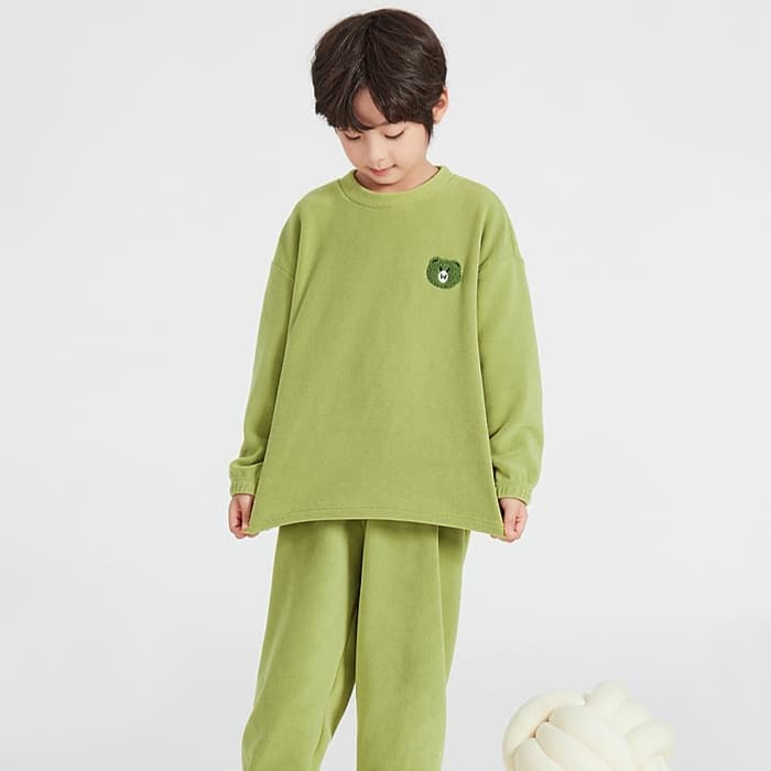 子どもパジャマ もこもこ素材 おやすみルームウェア