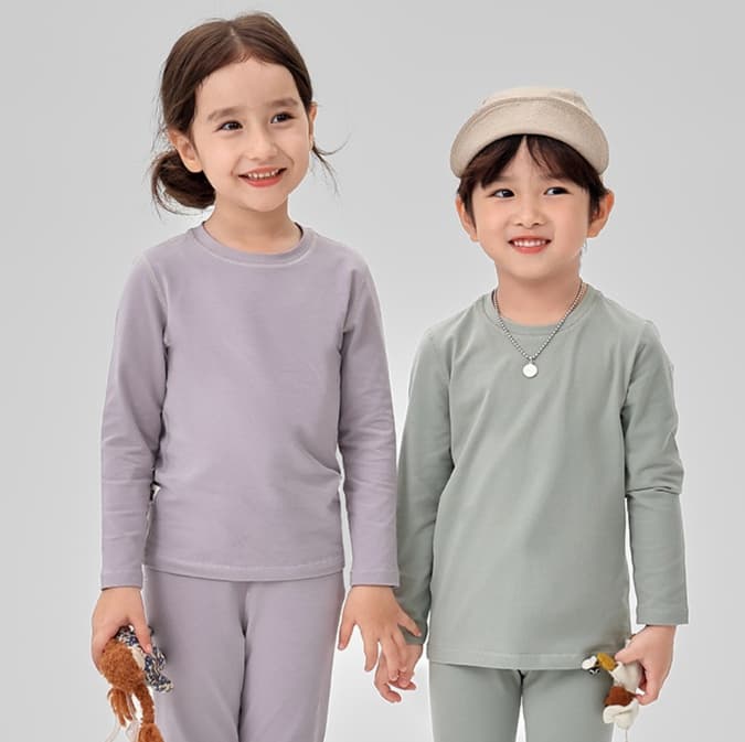 子どもパジャマ やわらか無撚糸 ふんわりパジャマ