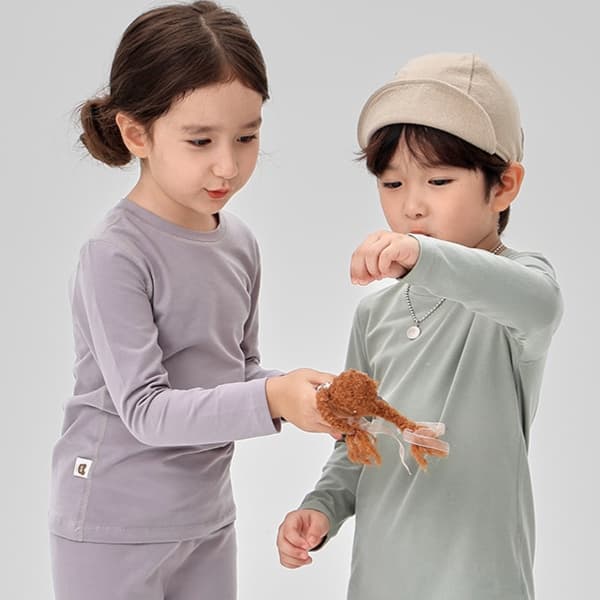 子どもパジャマ やわらか無撚糸 ふんわりパジャマ
