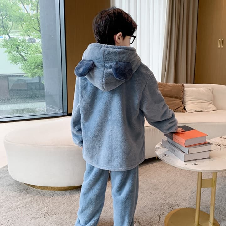 もこもこくまさん上下セット 子どもパジャマ