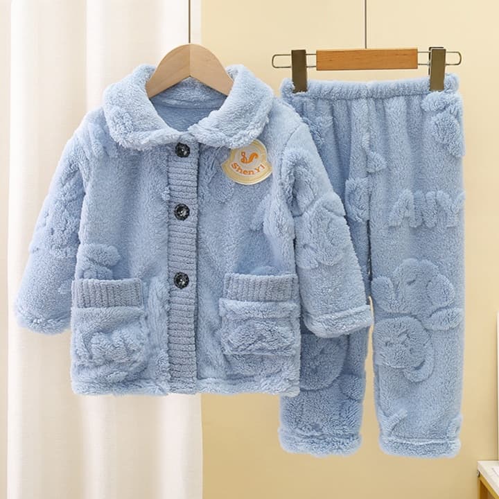 もこもこ部屋着 子どもパジャマセット
