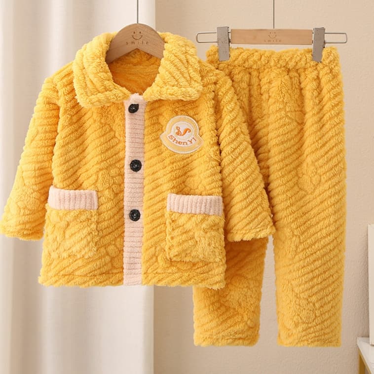 もこもこ部屋着 子どもパジャマセット