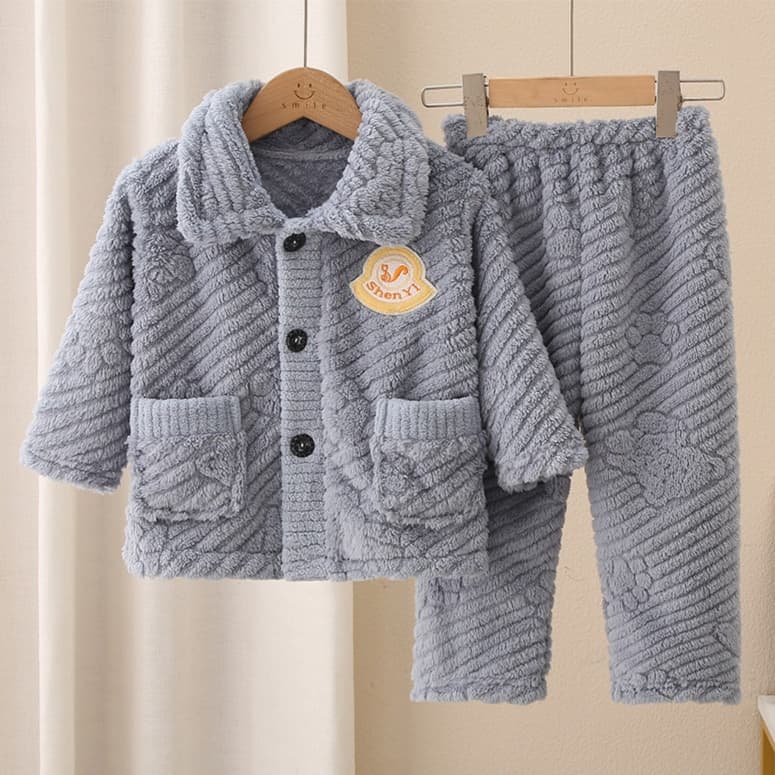 もこもこ部屋着 子どもパジャマセット