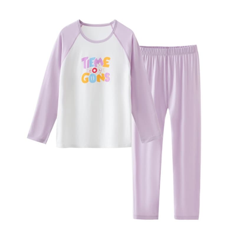 子どもパジャマ ラグランデザイン キッズルームウェア