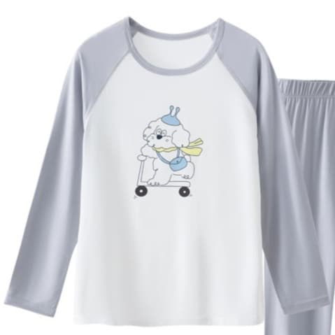 子どもパジャマ ラグランデザイン キッズルームウェア