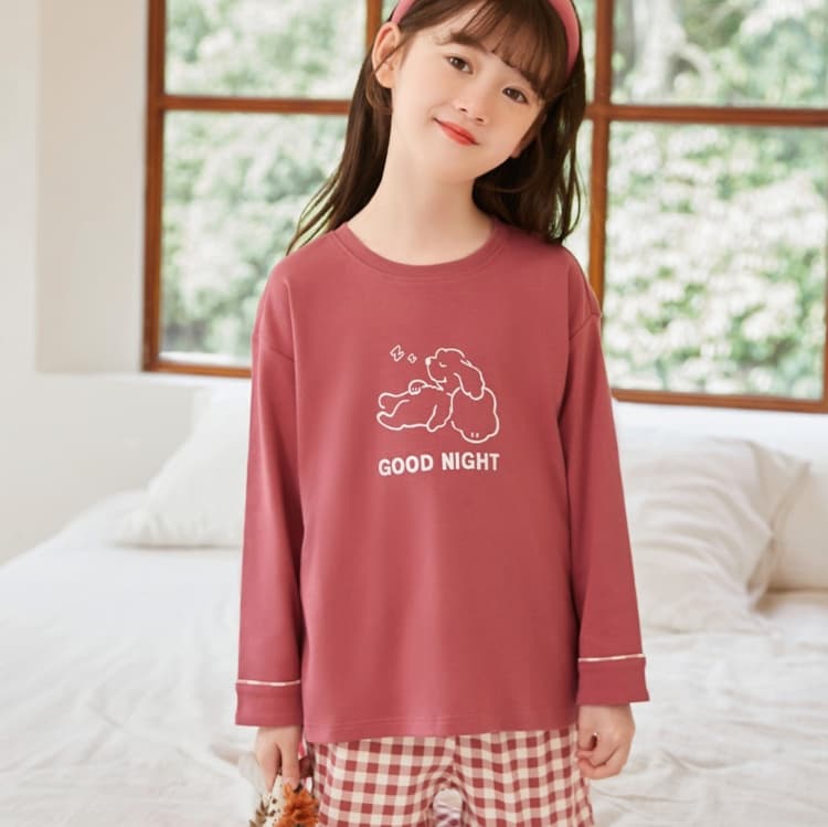 子どもパジャマ おやすみいぬ柄 セパレートパジャマ