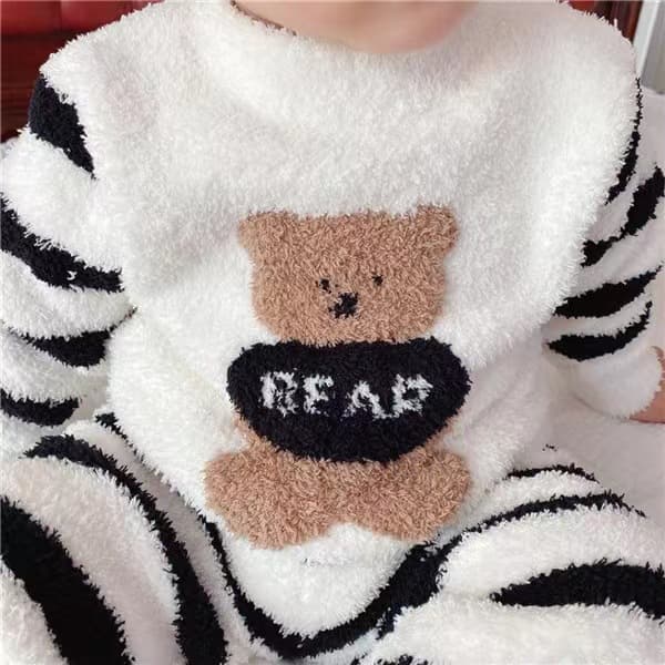 子どもパジャマ もこもこクマちゃんあったかパジャマ