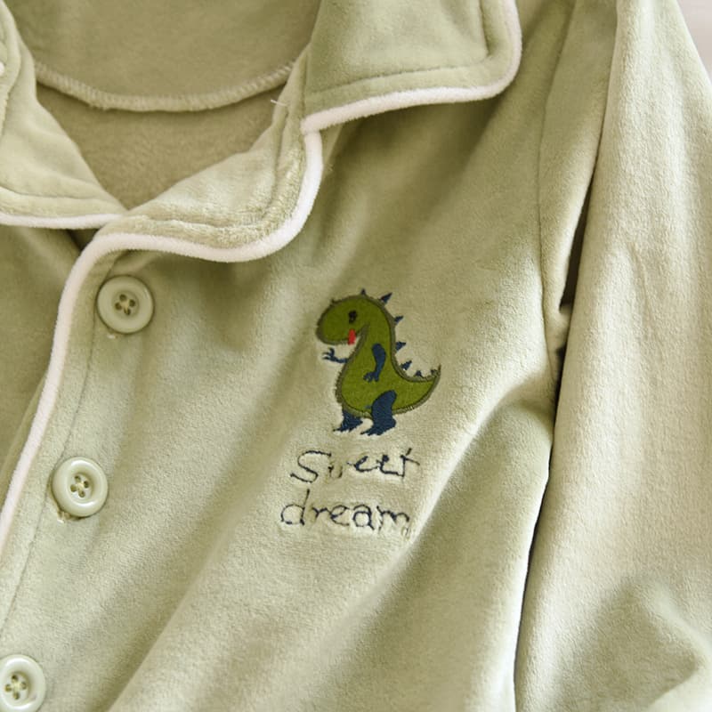 子どもパジャマ ゆめ恐竜キッズふわもこパジャマ